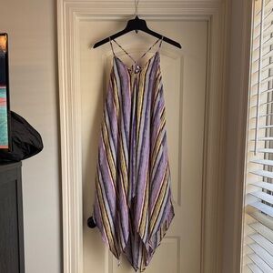 Bar III Multicolor Striped Midi Dress